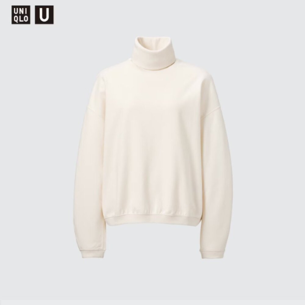 Uniqlo U Brushed Jersey Turtleneck Cream Small